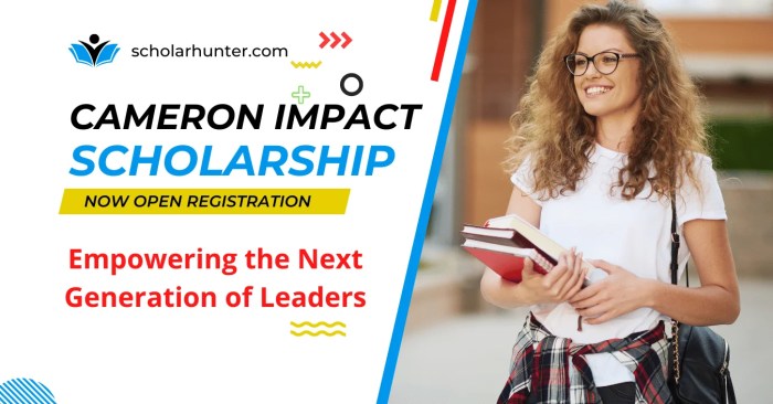 Cameron impact scholarship