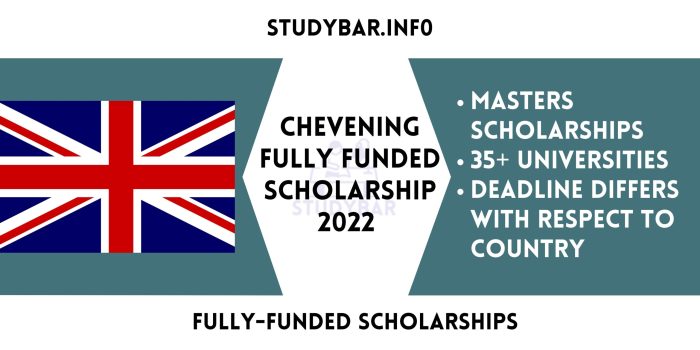 Chevening scholarship 2022