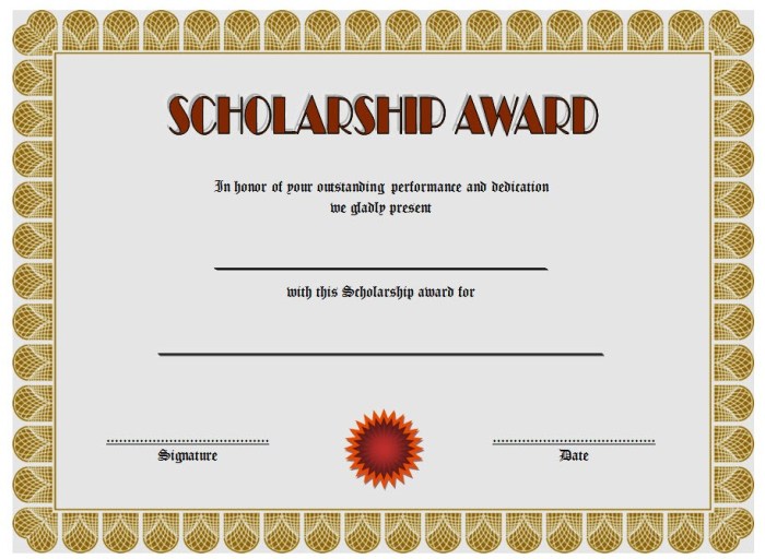 Target scholarship