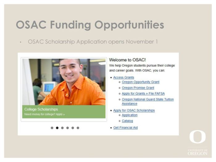 Osac scholarships