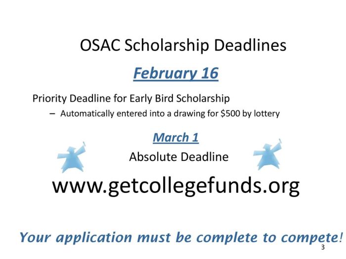 Osac scholarships