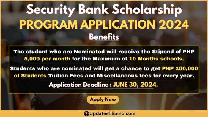 Security bank scholarship