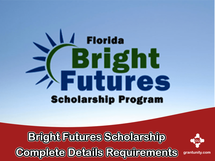 Bright futures scholarship apply internships unpaid april offset ranging scholarships initiative expenses 1250 awards students based need help summer