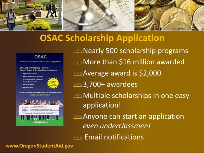 Osac scholarships